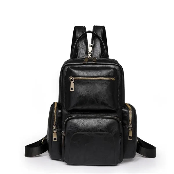 Vintage PU Backpack