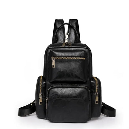 Vintage PU Backpack