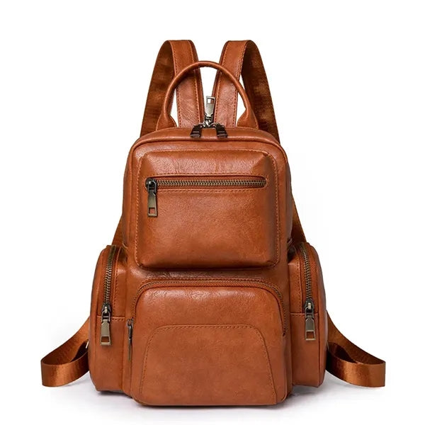Vintage PU Backpack
