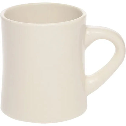 12 oz. Thick curved Ceramic Mugs w/ Custom Logo