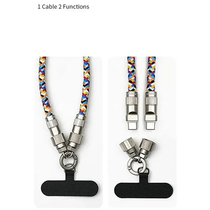 2-in-1 Lanyard Charging Cable