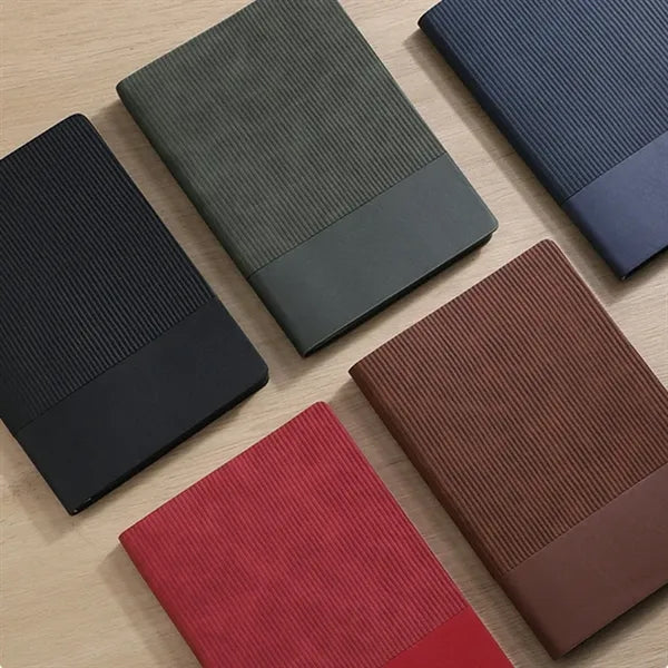 A5 Leather 200 Pages Notebook with Metal Bookmarker