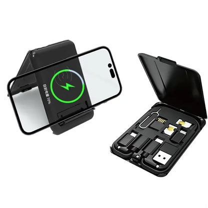 3-in-1 USB Adapter Kit with 15W Wireless Charge Phone Stand