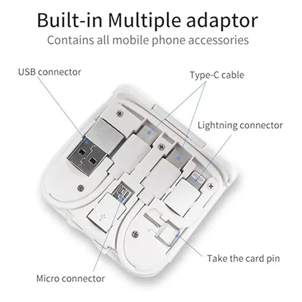 3-in-1 Folding Wireless Charger Storage Box with Phone Stand
