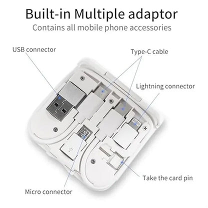3-in-1 Folding Wireless Charger Storage Box with Phone Stand