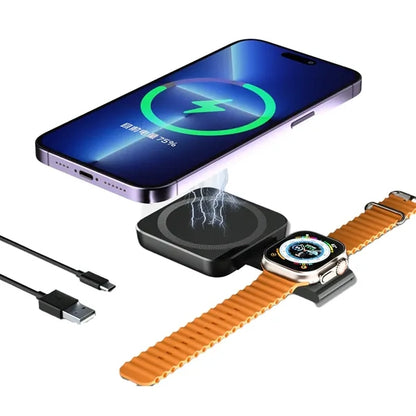 3-in-1 Magnetic Wireless Charger with Phone Stand