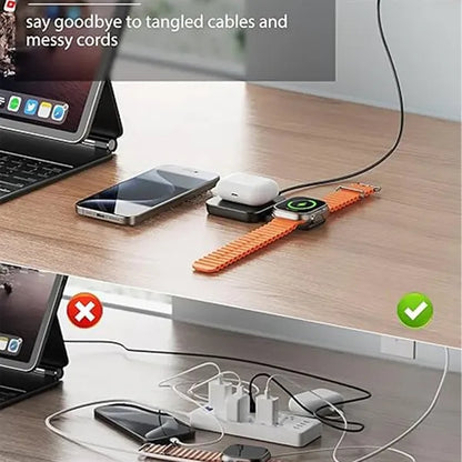 3-in-1 Magnetic Wireless Charger with Phone Stand
