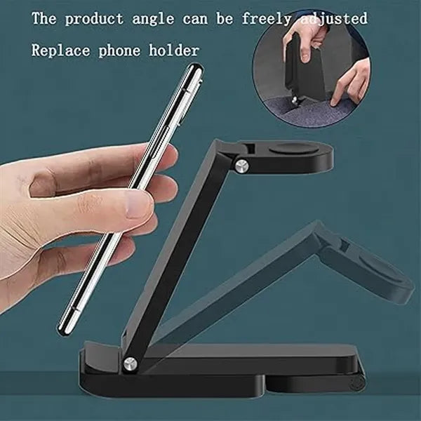 3-in-1 Headphones Watch Phone Wireless Charger with Stand