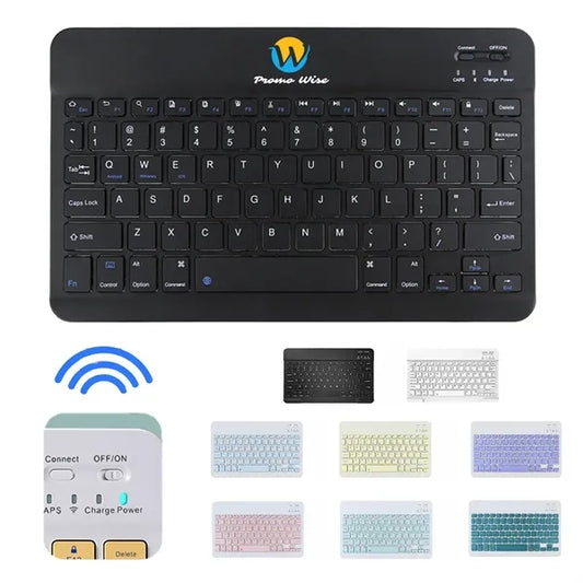 Ultra-Slim Small Rechargeable Bluetooth Wireless Keyboard
