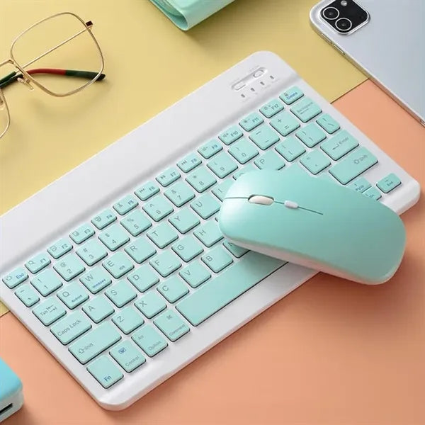 Ultra-Slim Small Rechargeable Bluetooth Wireless Keyboard