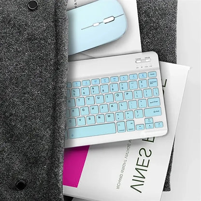 Ultra-Slim Small Rechargeable Bluetooth Wireless Keyboard