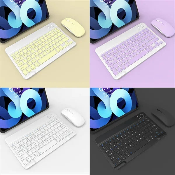 Ultra-Slim Small Rechargeable Bluetooth Wireless Keyboard