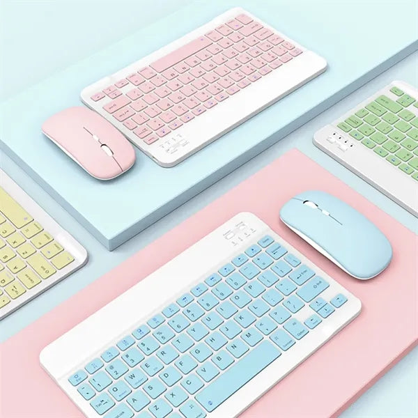 Ultra-Slim Small Rechargeable Bluetooth Wireless Keyboard