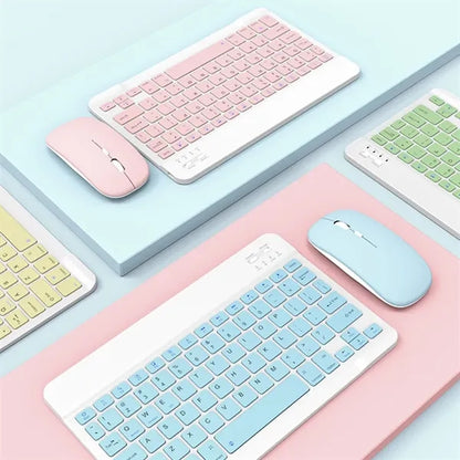 Ultra-Slim Small Rechargeable Bluetooth Wireless Keyboard