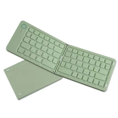 Foldable Wireless Bluetooth Keyboard with Phone Holder