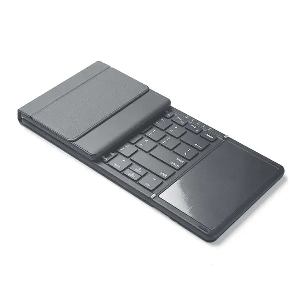 Triple Folding Rechargeable Bluetooth Keyboard with Touchpad