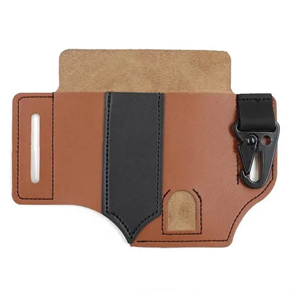 Multifunctional Storage Waist Bag Outdoor Tool Leather Case