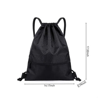 Waterproof Nylon Drawstring Backpack for Outdoor Gym Use