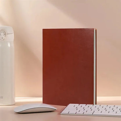 School office A5 customizable pu leather journal notebook
