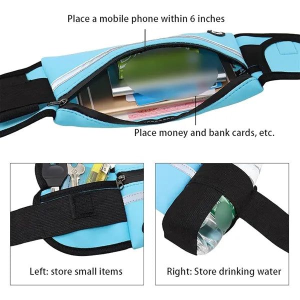 Multifunctional waterproof sports mobile phone waist bag