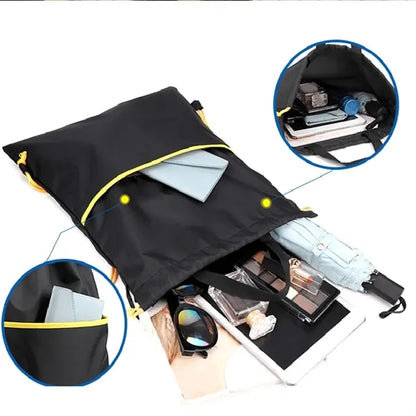 Waterproof Drawstring Gym Bags String Backpack with Zipper