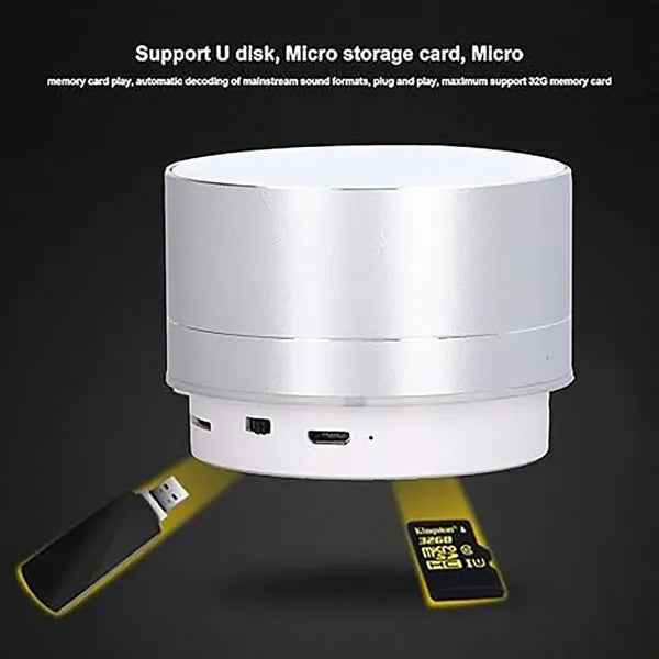 Mini Bluetooth LED Speaker U Disk Can Be Inserted Subwoofer