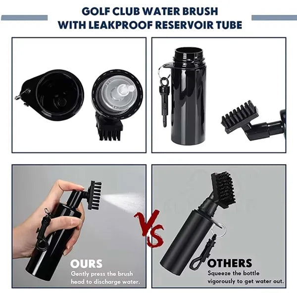 Essential Men Gift Golf Club Cleaner Brush with Spray Bottle