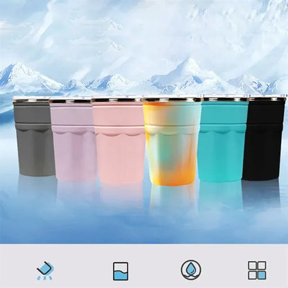Large capacity stainless steel frozen refrigeration cup