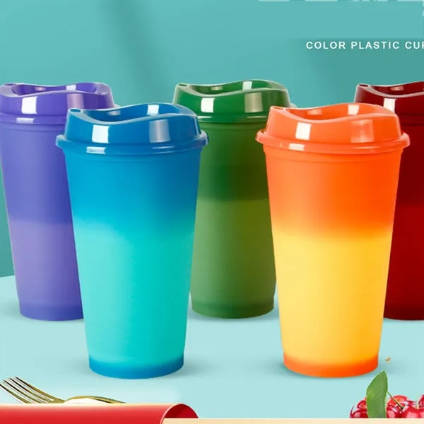 Portable birthday party gift customizable thermochromic cup