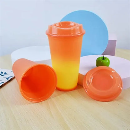 Portable birthday party gift customizable thermochromic cup