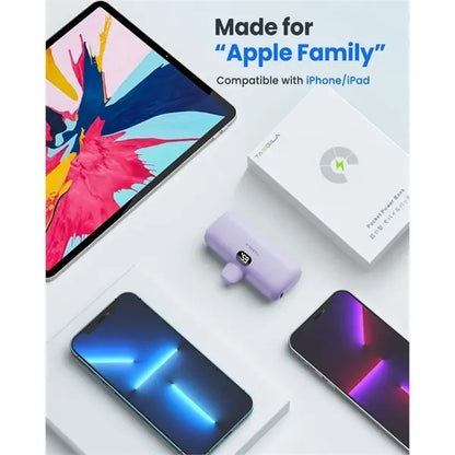 2 in 1 Portable Phone Charger with Stand 5000 mAh