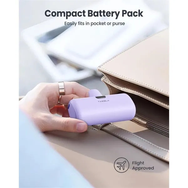 2 in 1 Portable Phone Charger with Stand 5000 mAh