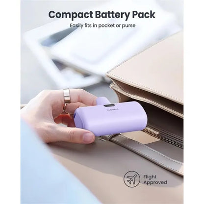 2 in 1 Portable Phone Charger with Stand 5000 mAh