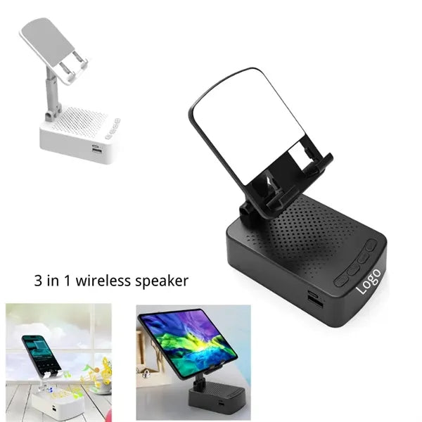 3 in 1 Bluetooth Speaker phone stand power bank