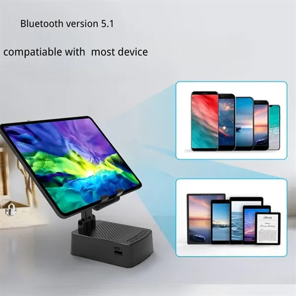 3 in 1 Bluetooth Speaker phone stand power bank