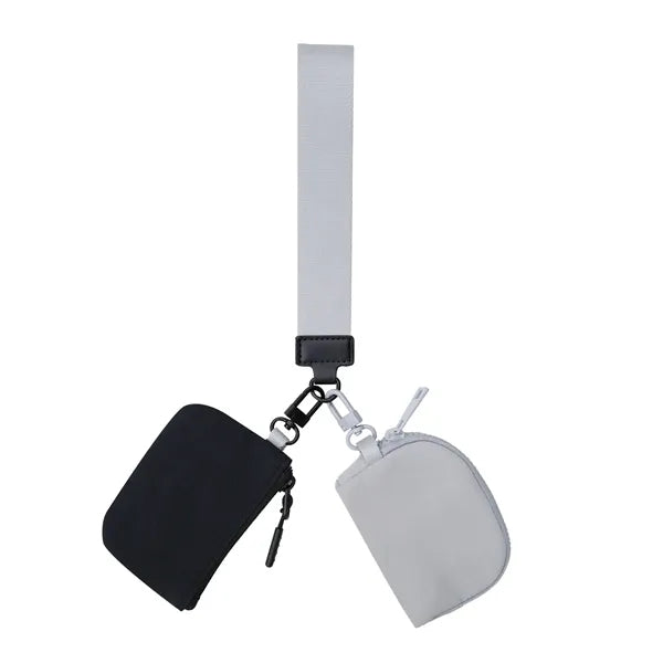Mini Zip Around Wristlet keychain Wallet
