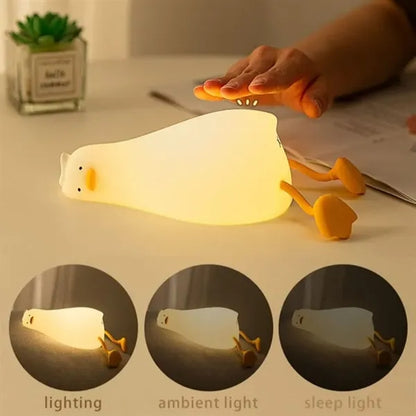 LED Lying Flat Duck Night Light