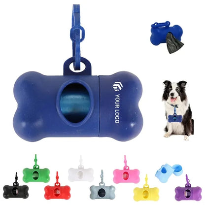 Portable practical hygienic bone-shaped pet poop collector