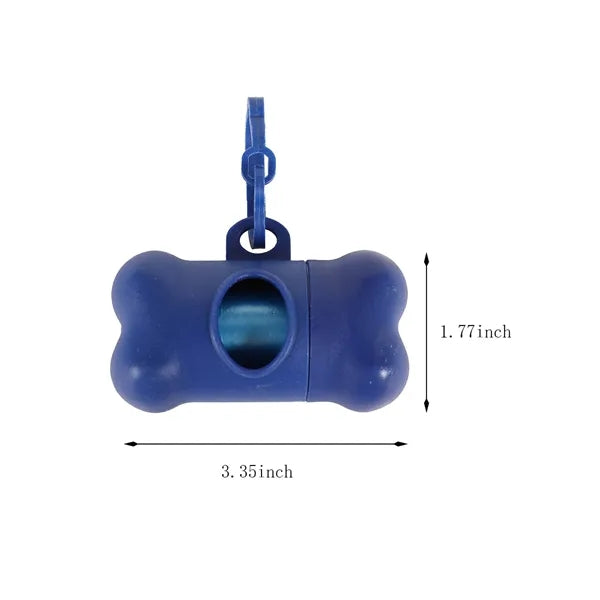 Portable practical hygienic bone-shaped pet poop collector