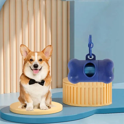 Portable practical hygienic bone-shaped pet poop collector