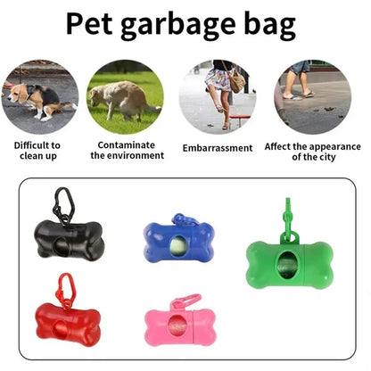 Portable practical hygienic bone-shaped pet poop collector