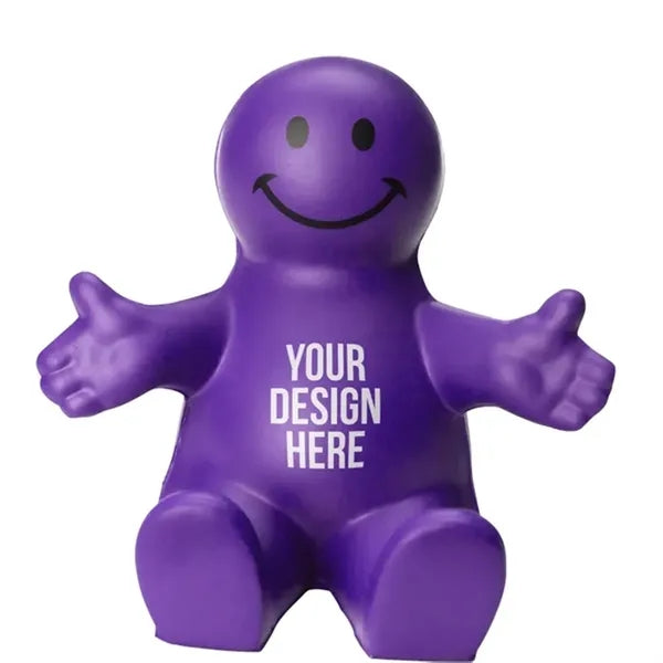 Fun Colorful Squeezable Smile Face Guy Phone Holders