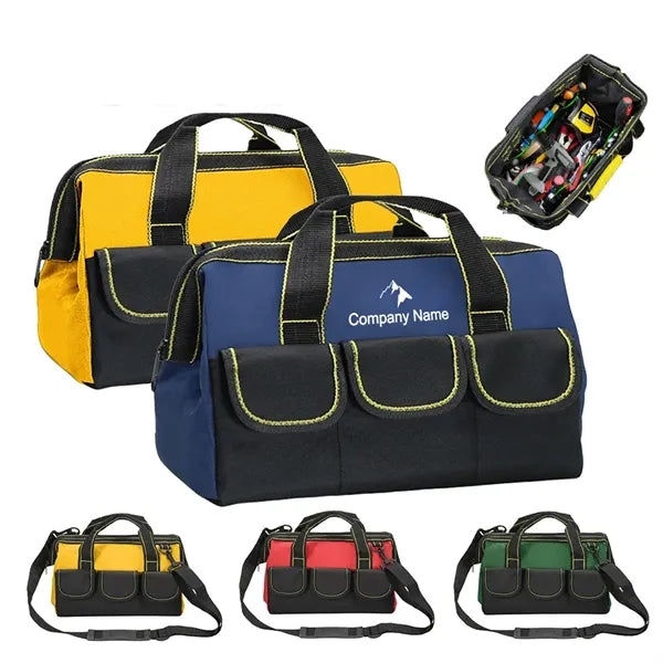 Tool Bag With Waterproof Strong Molded Base Multi Pockets
