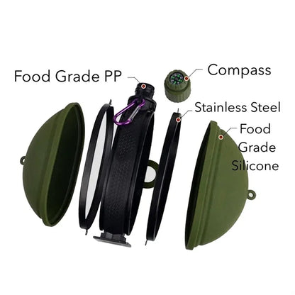 Silicone Folded Bottle For Camping