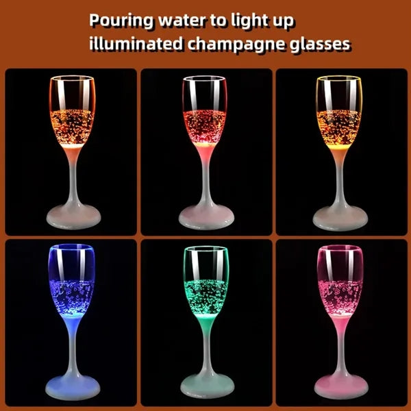 Led Light Up Cups Wine Champagne Flutes