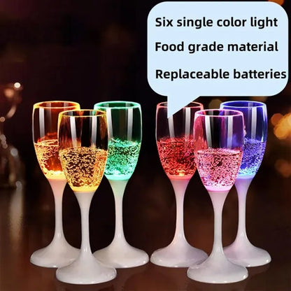 Led Light Up Cups Wine Champagne Flutes