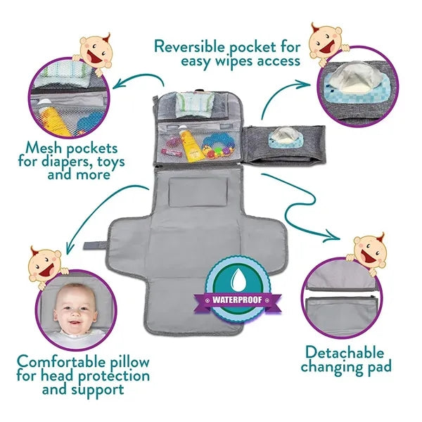 Diaper Changing Travel Pouch/Mat