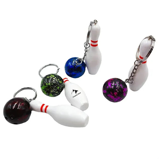 Mini Bowling Keychain Creative