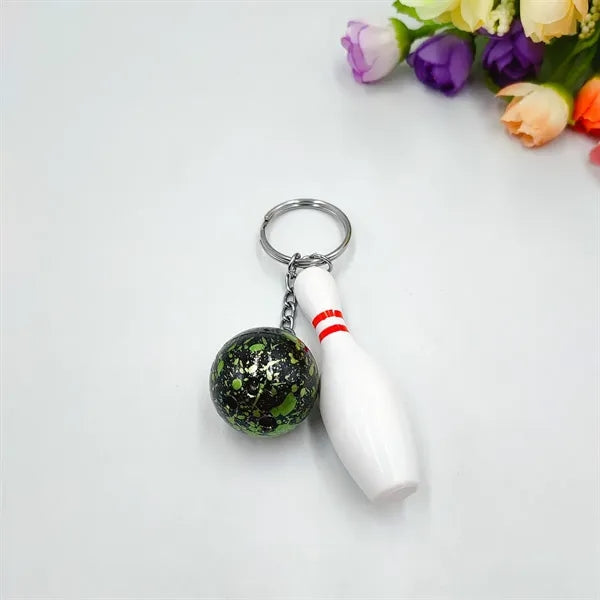 Mini Bowling Keychain Creative