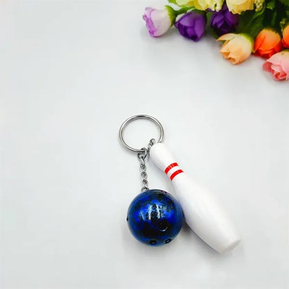 Mini Bowling Keychain Creative